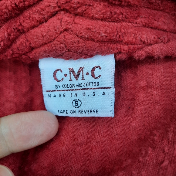 Vintage 90's Wide Wale Corduroy Shark Bite Drapey Open Jacket Blazer Fall - Picture 5 of 6